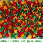 Large Snuffle Mat- Custom Red, Grass, Yellow