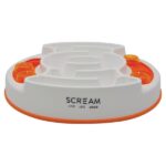 Scream Slow Feed Puzzle Bowl – Orange 1