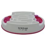 Scream Slow Feed Puzzle Bowl – Pink 1