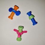 Plastic Nuts n Bolts Foot Toys 3pk (3)