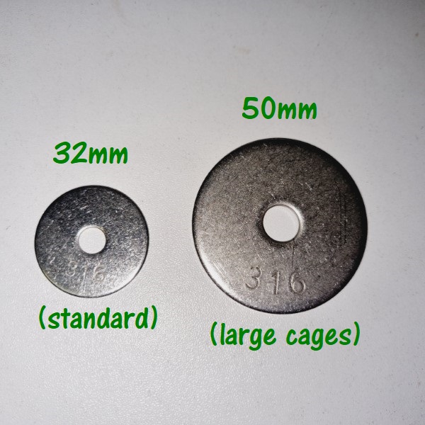 Set of 20 McGard 78710 Stainless Steel Standard Mag Washers 